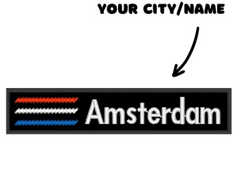 Netherlands Flag Patch: Custom Embroidered Amsterdam Souvenir