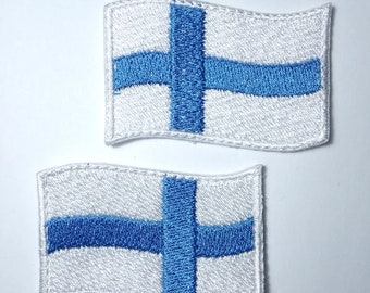 Toppa Ricamata Con Bandiera Della Finlandia Con Nome, Da - Foto 2