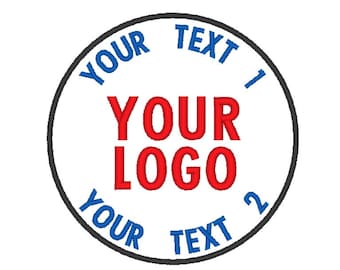 Custom Logo Patch: Embroidered Sew-On Patch for Team Shirts, Uniforms