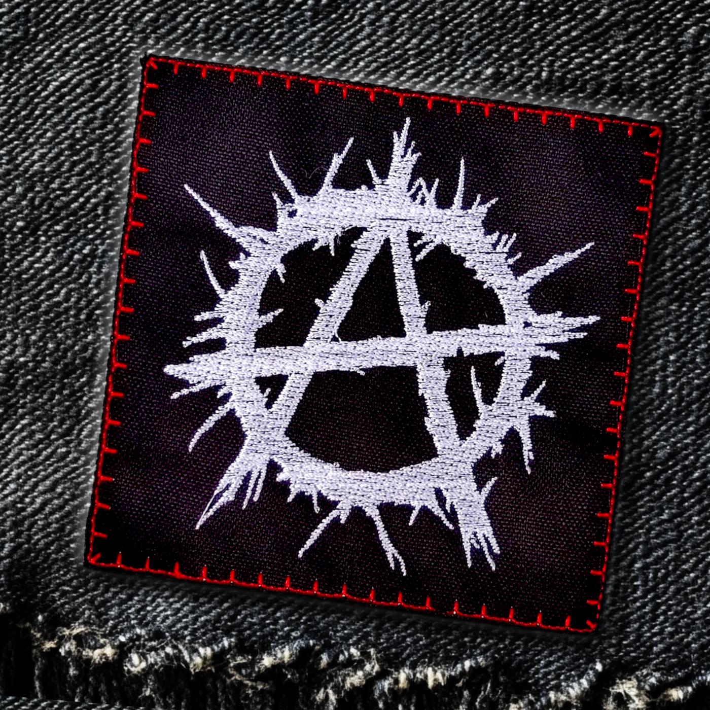 Patch Brodé Anarcho-punk Thermocollant - 8.5x4.5 Cm - À Repasser Sur Vêtements, Sacs