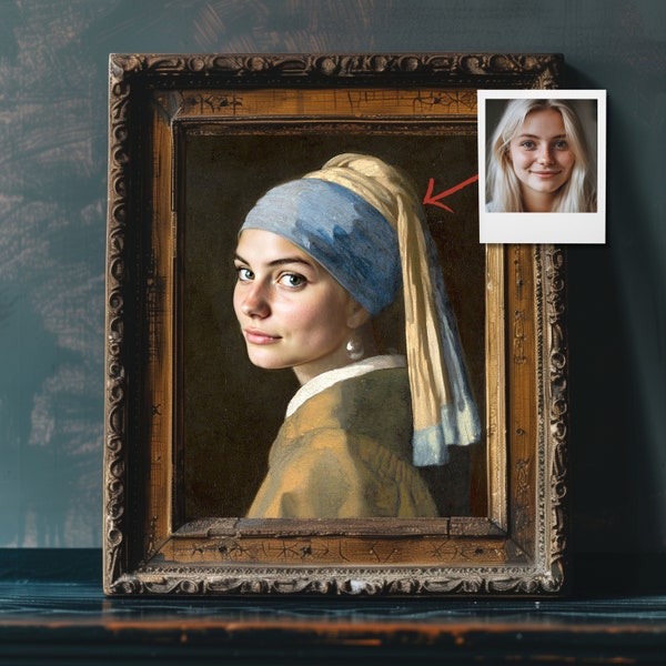 Classic Art Custom Portrait from Photo - Renaissance-Style Personalized Masterpiece, Unique Gift Inspired by Iconic Paintings