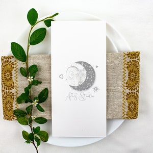 flower simple Menu Mockup | wedding menu card mockup | boho flat lay mock up | 4x9 card mockup Boho,  menu card mockup  mockup Rustic