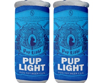 pup light dog toy beer can (2-pack)