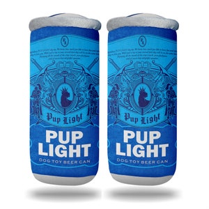 pup light dog toy beer can (2-pack)