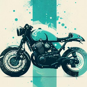 Blue Motorcycle