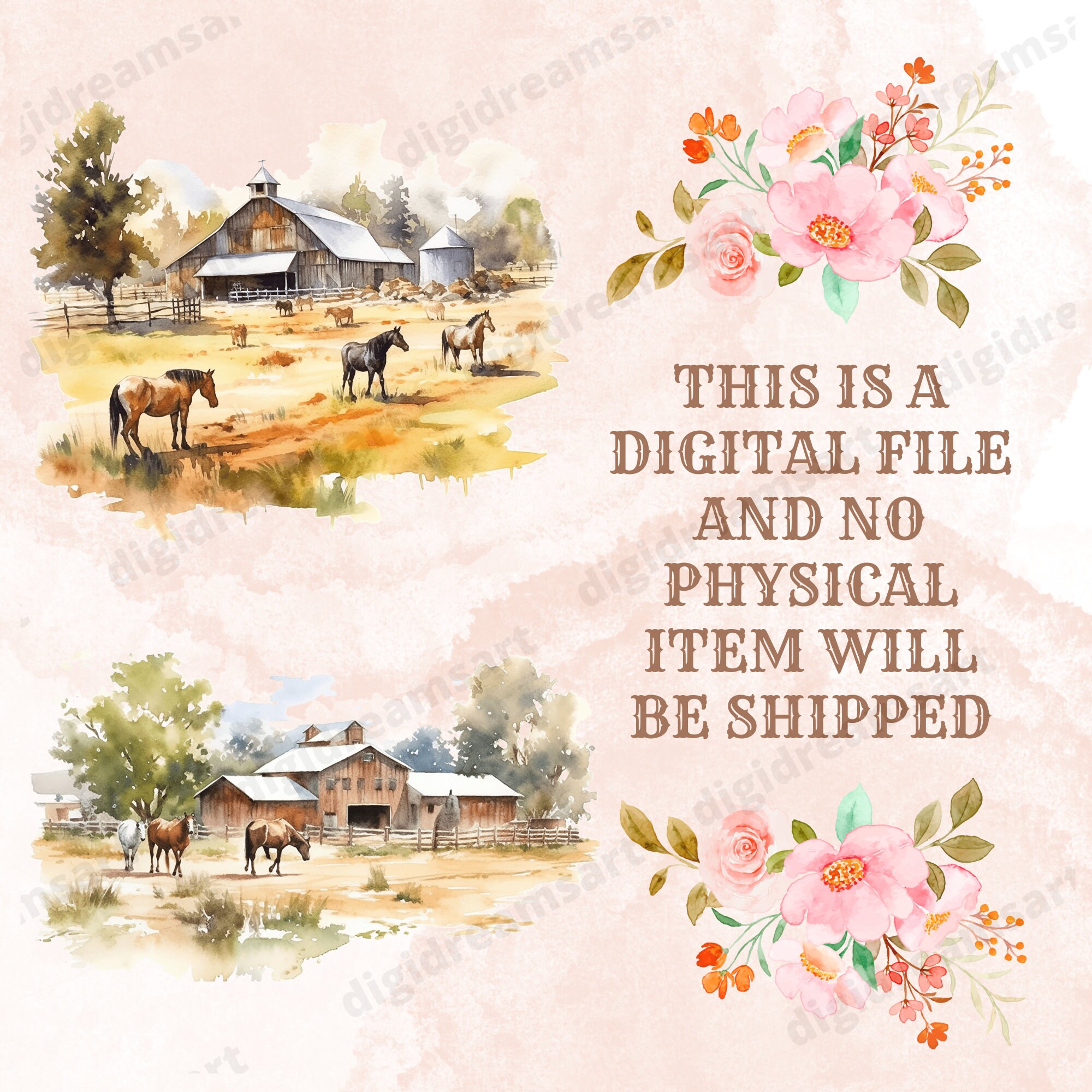 Western Ranching Graphics Western Ranch Clipart Bundle Transparent PNG Collection - Etsy