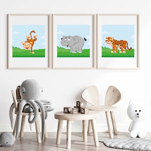 Die Safari 2 - Druckbare Kunst - Digitale Kunst - Pixel-Kunst - Digitale & druckbare Pixel-Kunst - Druckbare Wandkunst, Digitaldruck, digitaler Download
