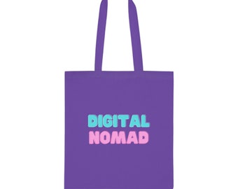 Torba Digital Nomad - bawełniana torba dla podróżników, nomadów i wolnych duchów