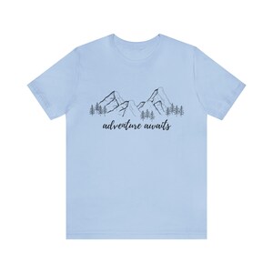 Adventure Awaits Mountain Adventurer Shirt for Wanderers, Free Spirits, Digital Nomads, Wanderlust, Travel, Traveler, Hiker, Camper image 3