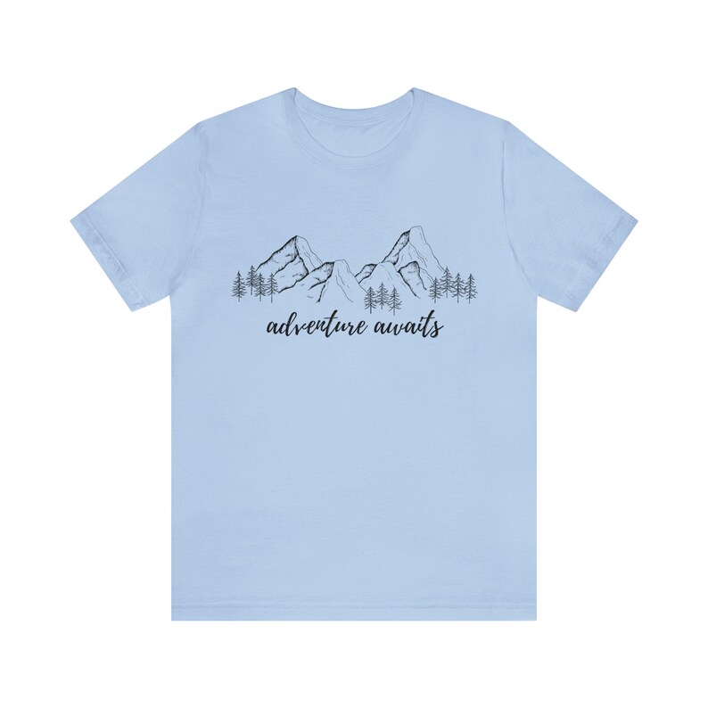 Adventure Awaits Mountain Adventurer Shirt for Wanderers, Free Spirits, Digital Nomads, Wanderlust, Travel, Traveler, Hiker, Camper image 3