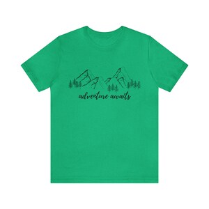 Adventure Awaits Mountain Adventurer Shirt for Wanderers, Free Spirits, Digital Nomads, Wanderlust, Travel, Traveler, Hiker, Camper image 4