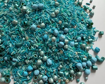 Ocean Whispers Sensory Filler, Blue Ocean Mix for Kids, Calming Montessori Bin Base, Beach Sensory Play, Handmade Sensory Mix
