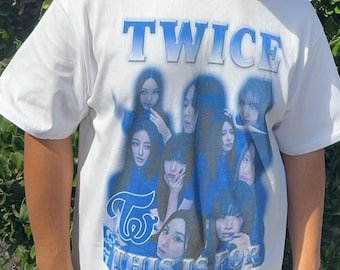 TWICE "Dieses ist für" Oversize T-Shirt | Zweimal T-Shirts | Kpop T-Shirts | Jersey | Kpop Schrägband | Twice Merch | Dahyun | Mama | Nayeon | Jihyo