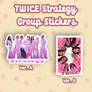 TWICE Strategy Group Stickers | Twice | Strategy | Twice Stickers | Nayeon | Momo | Kpop Merch | Cute Sticker | Kpop Stickers