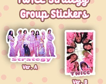 TWICE Strategy Group Stickers | Twice | Strategy | Twice Stickers | Nayeon | Momo | Kpop Merch | Cute Sticker | Kpop Stickers