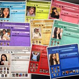 TWICEBook Stickers | Twice | Twice Sticker | Kpop | Sticker | Retro | Merch | Fanmade | Computer