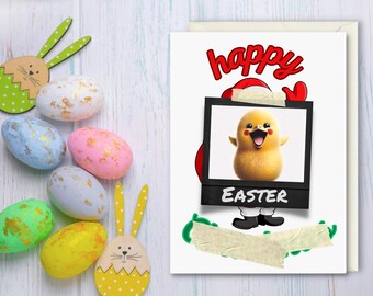 Happy Easter greeting card | Printable card | Funny Easter chick card | Joke Easter card, Humorous Easter card  | 7x5'' or 6x4'' | Blank
