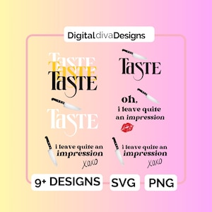 Assaggia Sabrina Carpenter ispirato SVG e PNG - Breve e dolce, lascio una bella impressione, sublimazione, Cricut, espresso, maglietta Carpenter