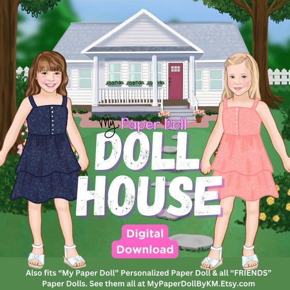 Printable Paper Doll House, 2 