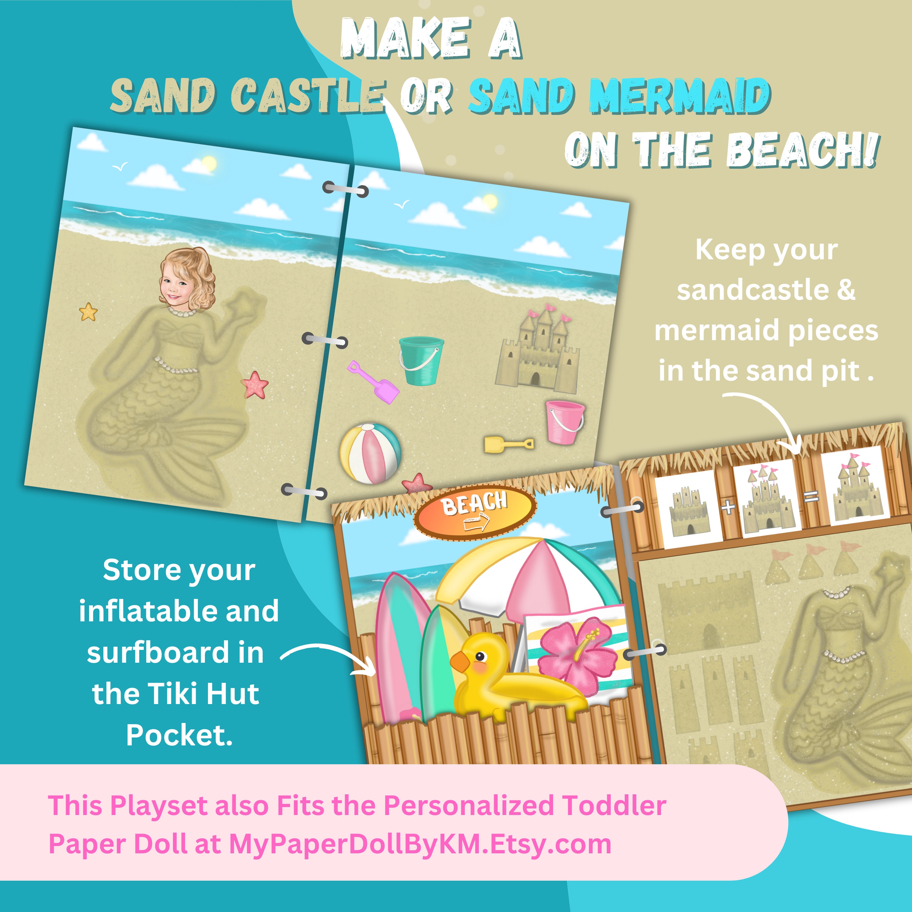 TODDLER Printable Beach Clothes Paper Dolls Fits my Paper Doll ...