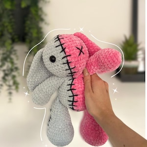 Zombie Bunny Crochet Pattern | Digital PDF | Amigurumi Plushie by InnoScent Teddies