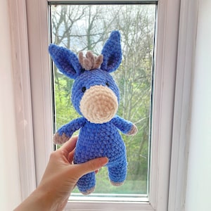 Donkey crochet plushie pattern