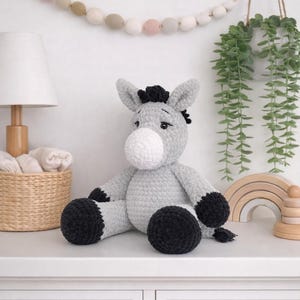 Haakpatroon ezel: beginnersvriendelijke amigurumi-pluche (pdf)