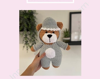 Shark bear crochet pattern