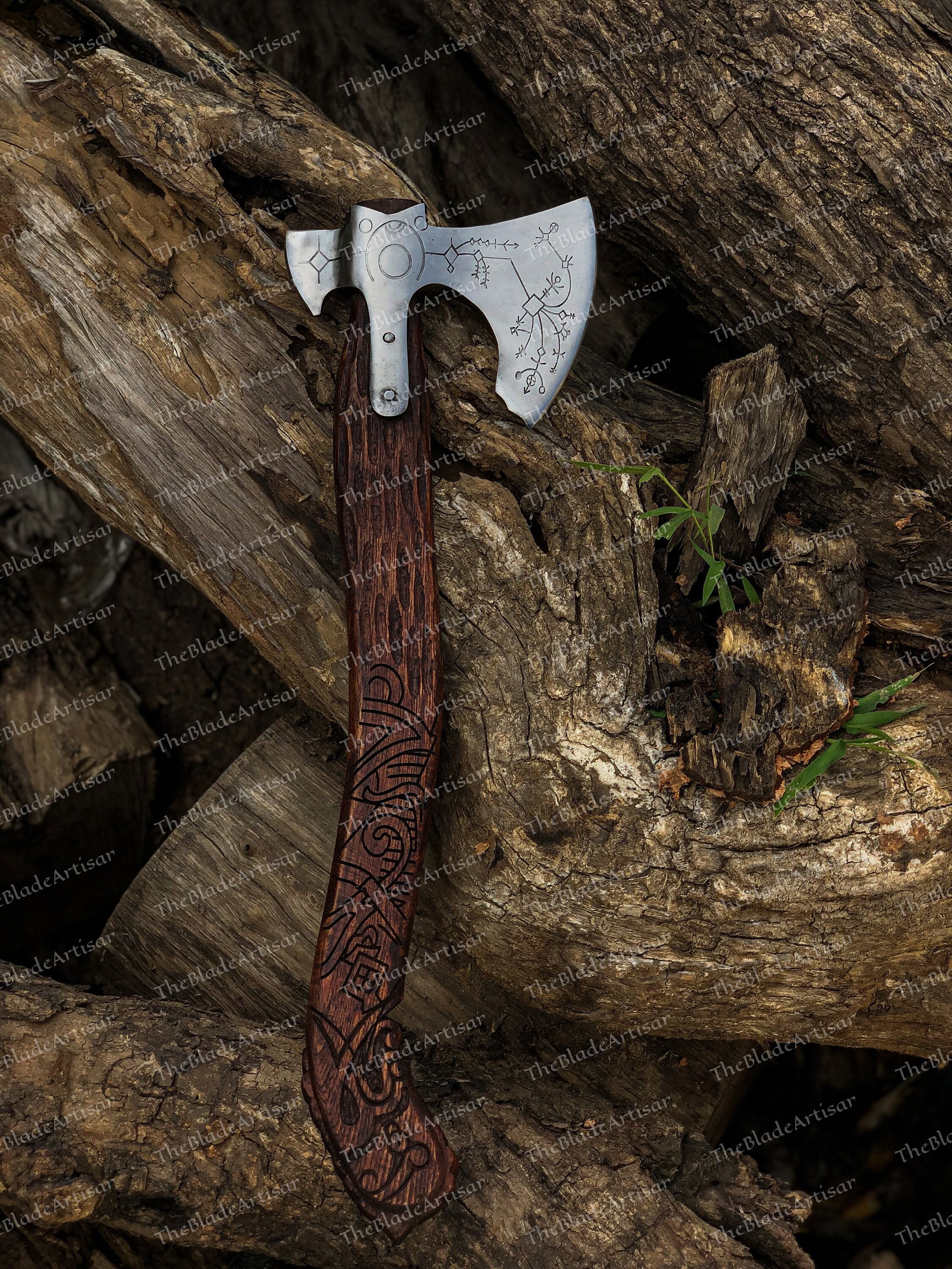 Benutzerdefinierte GOD OF WAR, Leviathan Axt, Kratos Axt, personalisiertes Geschenk, Viking Hatchet Axt, bestes Geschenk für Gamer, Geschenk für ihn, Weihnachtsgeschenk