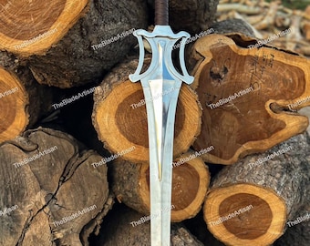 Spada in vero acciaio di Damasco, spade vichinghe, spade fantasy, spade storiche medievali a codolo intero, regalo per testimoni dello sposo, regalo per lui, regalo di Natale