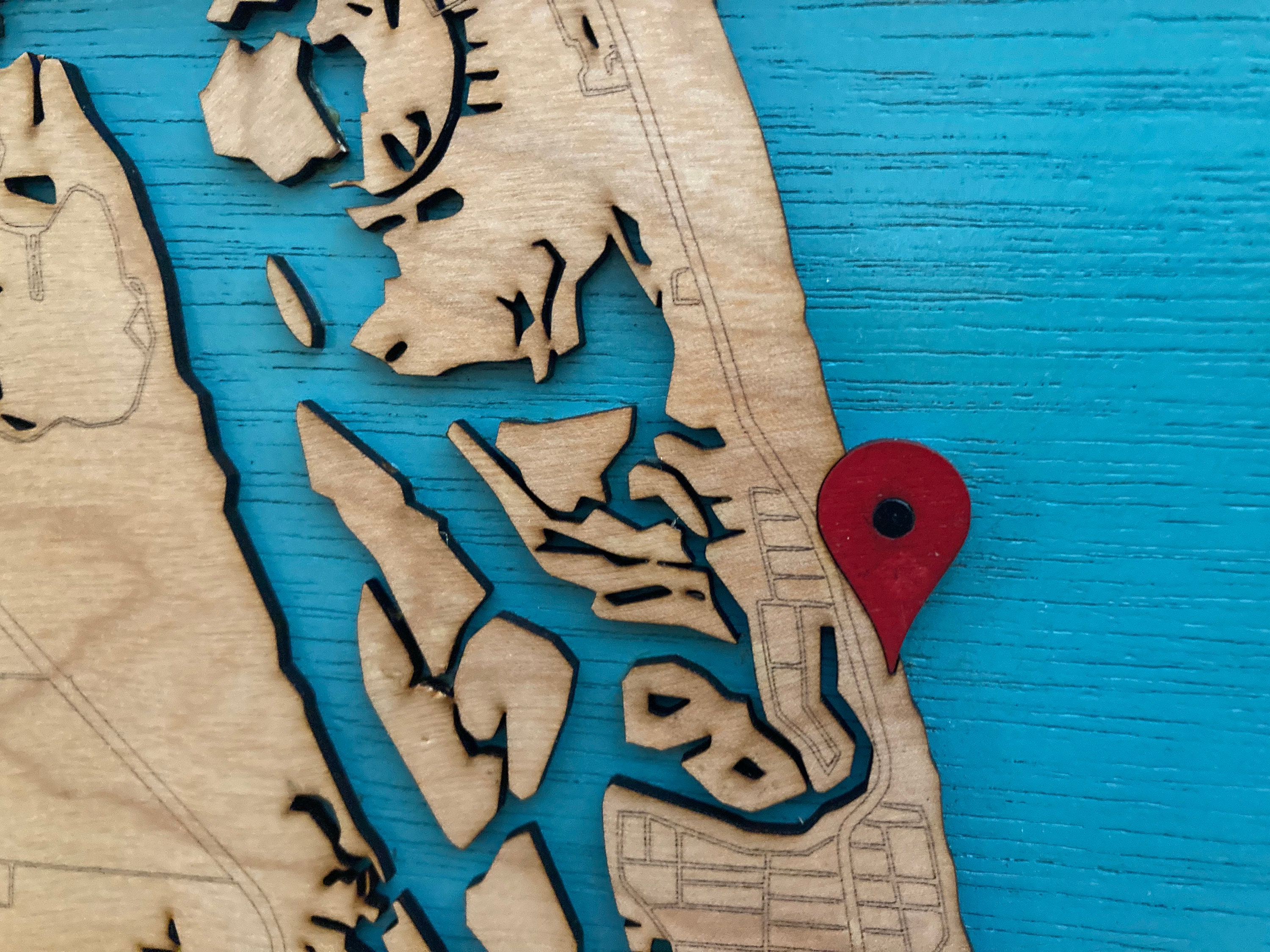 Any Town Map : Customized 3D Wooden Map - Etsy