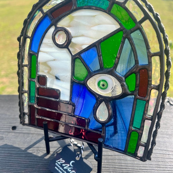 Evil Eye Fused Glass Etsy