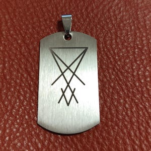 Edelstahl MM Marilyn Manson Hundemarke Charm Anhänger