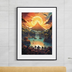 Azteekse afdrukbare kunst - Azteekse cultuur kunst aan de muur - digitale kunst - #04 Azteekse poster - downloaden, printen en frame jezelf, decor van het huis