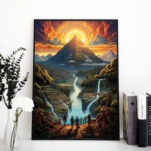 Azteekse afdrukbare kunst - Azteekse cultuur kunst aan de muur - digitale kunst - #05 Azteekse poster - downloaden, printen en frame jezelf, decor van het huis