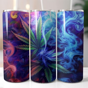 Marijuana Leaf Tumbler Wrap - 20oz Skinny Tumbler Sublimation Straight Design - Marijuana Tumbler Wrap - Digital Download