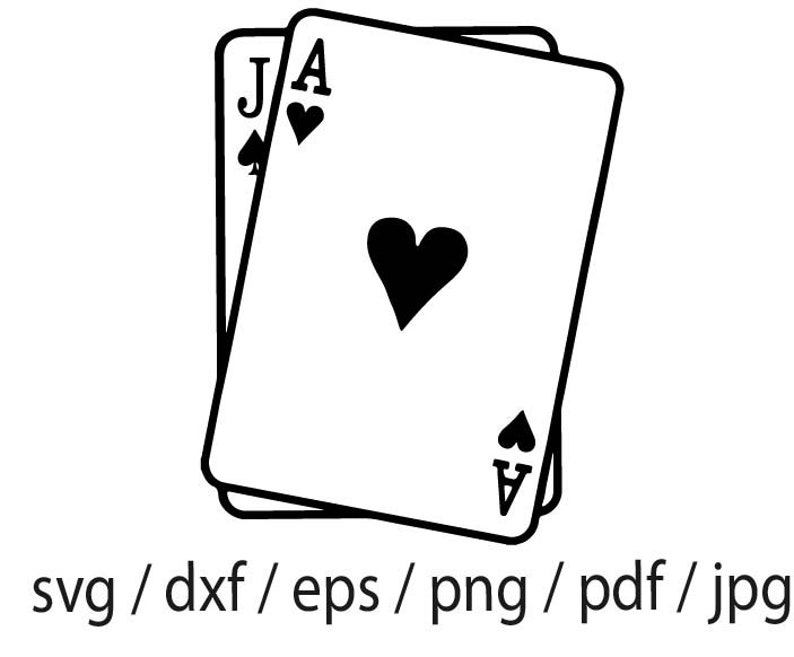 Playing Cards Svg, Aces Svg, Poker Cards Svg, Royal Flush Clip Art ...