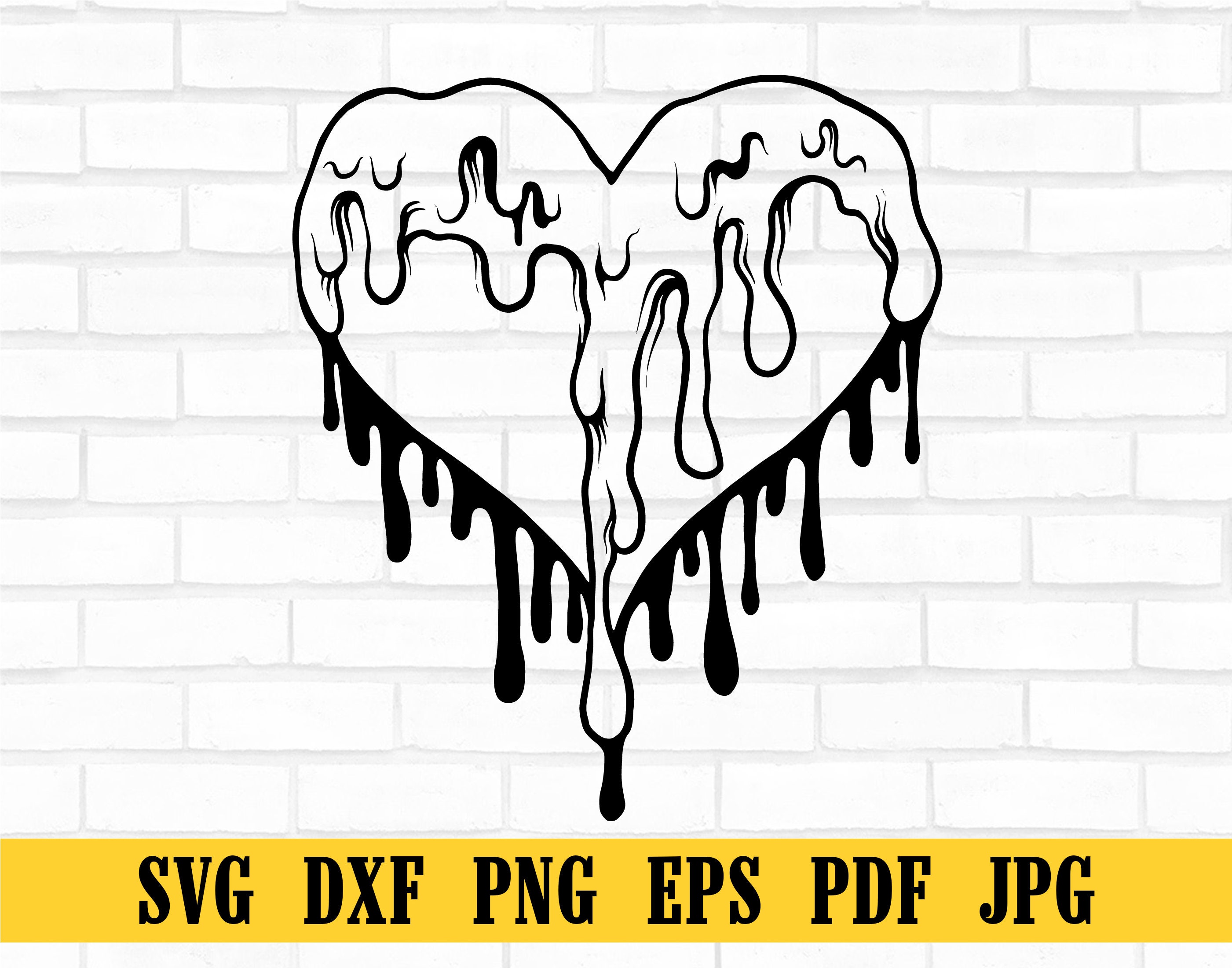 dripping love heart pink drawing sketch sticker Poster for Sale by mw2004