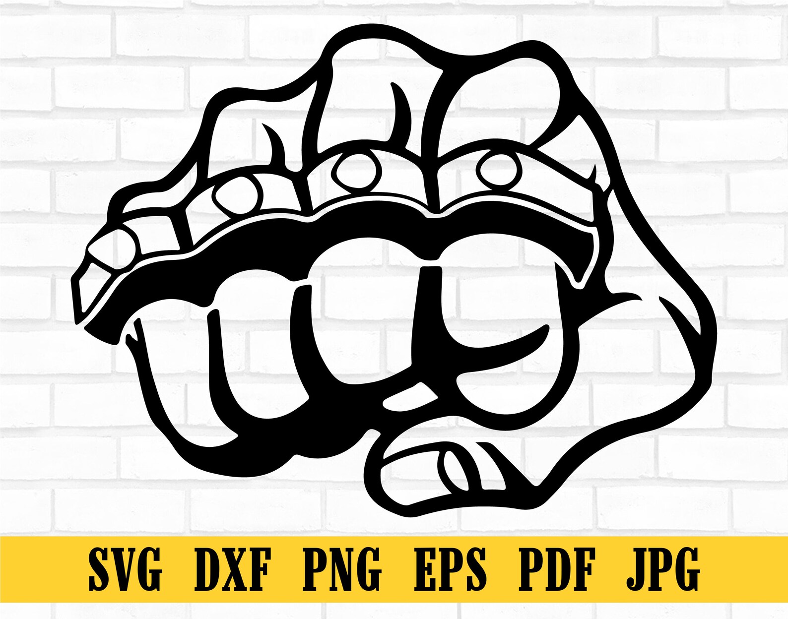 Brass Knuckles SVG, Brass Knuckles Clipart, Brass Knuckles Files for