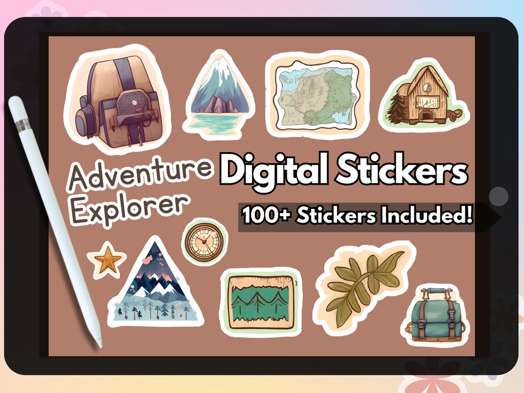 Kawaii Digital Stickers Travel Stickers for Planner Goodnote Digital ...