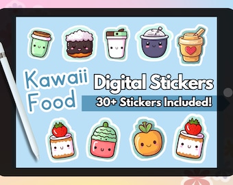 Digital Kawaii Plant Stickers Cute Stickers for Digital Planner ...