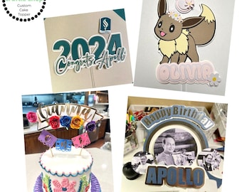 Custom Cake Topper, Party Decor