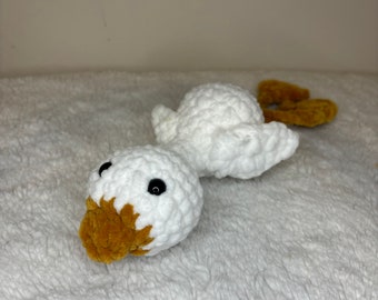 Crochet White Goose Plushie - Quirky Charm for Every Nest!