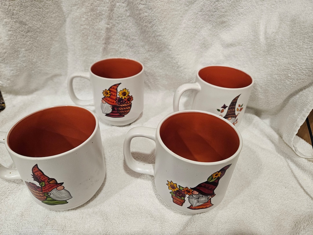 Fall Gnome Stackable Mugs With Holder Sheffield Home Harvest - Etsy