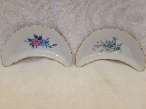 Vintage Half Moon Porcelain Made in Japan Our Own Imports Dish 