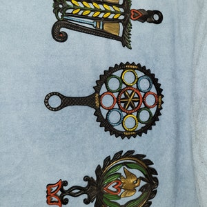 Choice of 3 cast iron J.Z.H trivet
