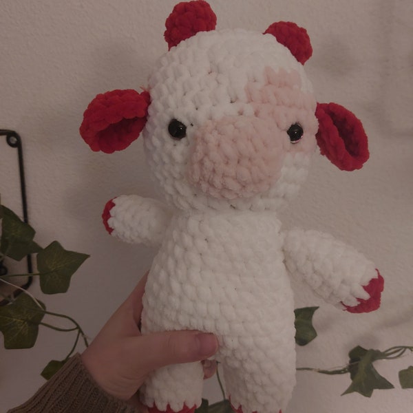 peluche vache au crochet