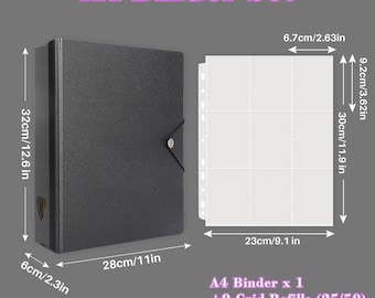 Kpop A4 Minimalist Photocard Binder | Acid-Free | Kpop Customizable Photocard Binder