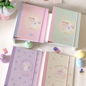 A5 Sammelmappe | Komposition Hardcover Sammelmappe | Kpop Fotomappe | 6 Ring Planner K-Pop Ordner Bullet Journal Scrapbook Geschenke