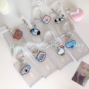 Animal Hard Kpop Photocard｜ 3 Inch Kpop photocards deco Pinky Lace Photocard Holder Kpop Anime Cute Photocard Protector